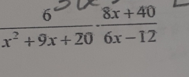 x²+9x+20 6x=19