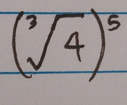 (sqrt[3](4))^5