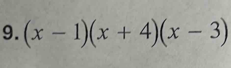 (x-1)(x+4)(x-3)