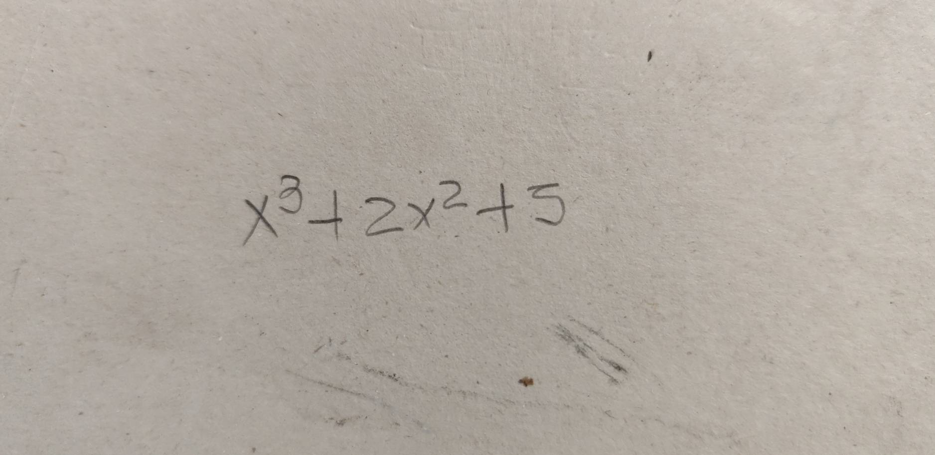 x^3+2x^2+5