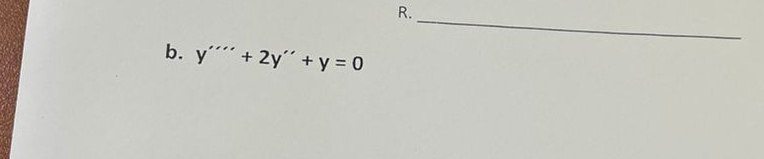 y''''+2y''+y=0