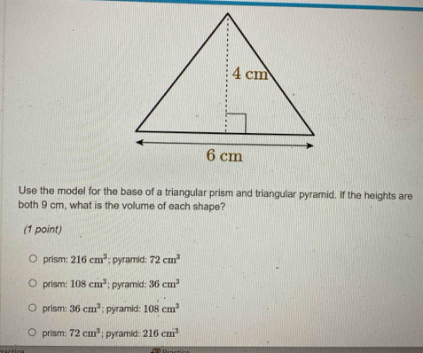 Solved: Use the model for the base of a triangular prism and triangular ...