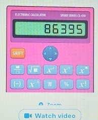 Electronic Calcu latón SPARX SERIES CS-450 
86395 
SHIFT 
frac □  □ □ endarray  I^2 x° -1°
(□ ) I° π -1^2
7aam 
# Watch video