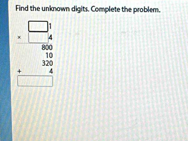 Find the unknown digits. Complete the problem.
beginarrayr □  * □  hline 80 3 80 +1 hline 40 hline endarray