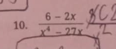  (6-2x)/x^4-27x 