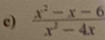  (x^2-x-6)/x^3-4x 