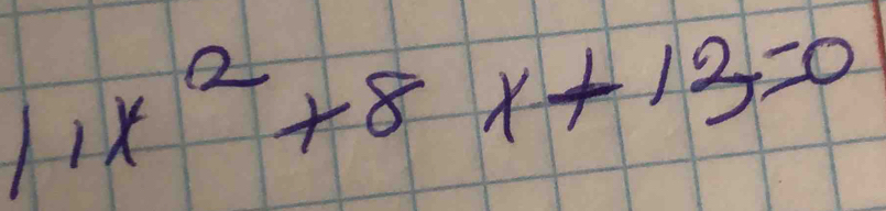 11x^2+8x+13=0