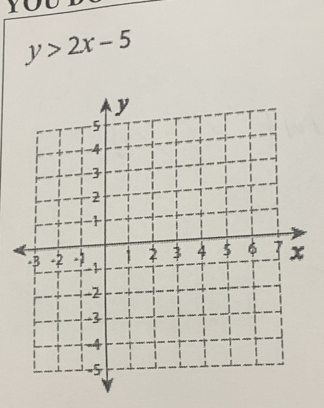 y>2x-5