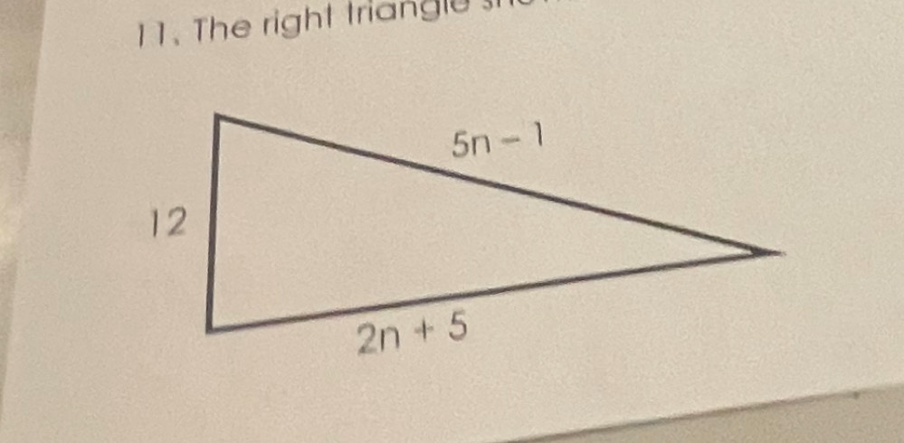 The right triangle