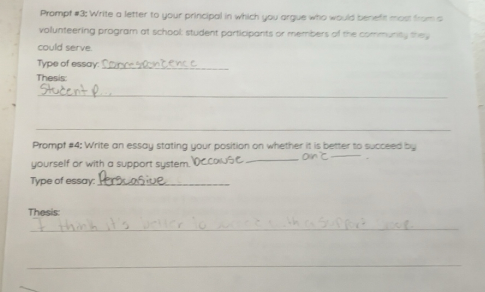 Solved: Prompt #3: Write a letter to your principal in which you argue ...