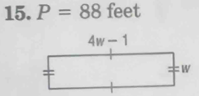 P=88 feet