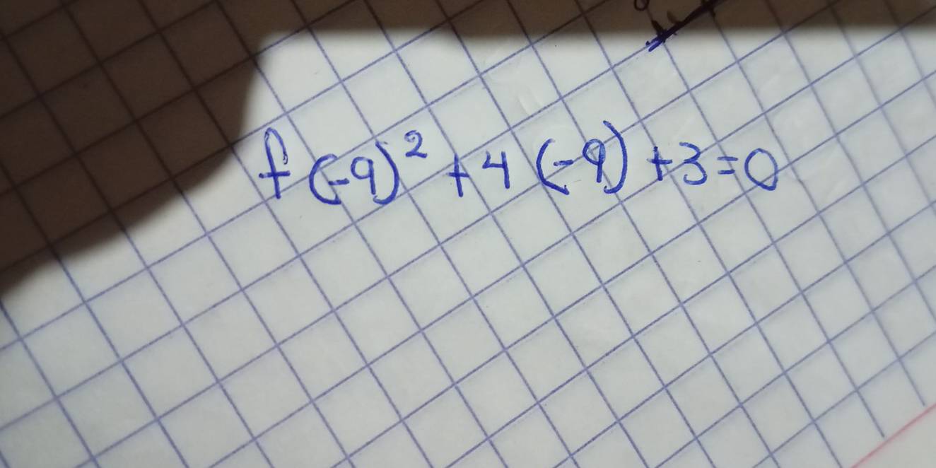 f(-9)^2+4(-9)+3=0