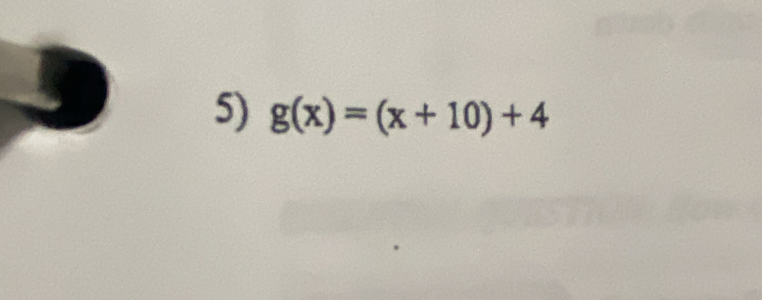 g(x)=(x+10)+4