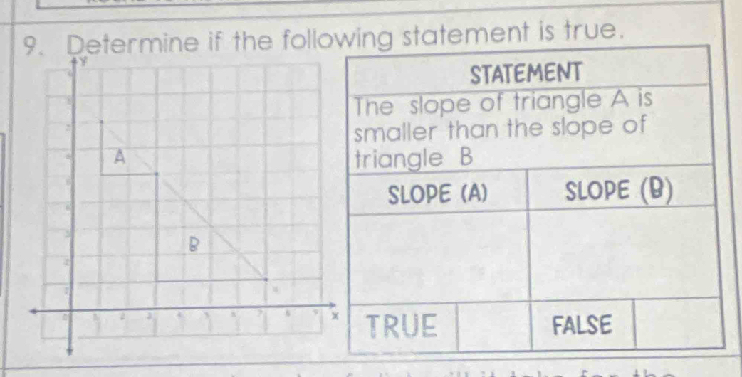 Determine if the follatement is true.