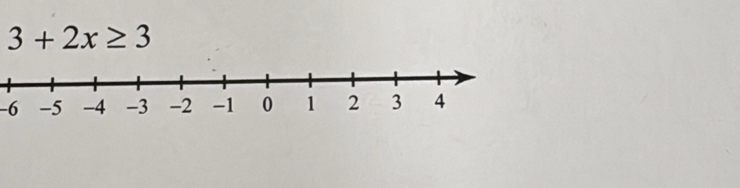 3+2x≥ 3
-6