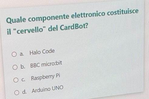 Risolto:Quale componente elettronico costituisce il 