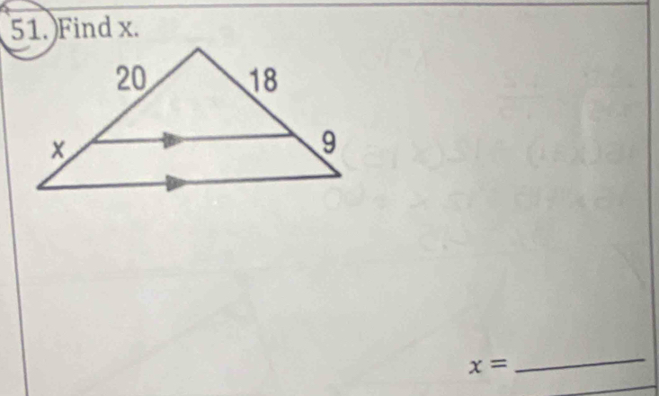 Find x.
x=
_