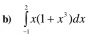 ∈tlimits _(-1)^1x(1+x^3)dx