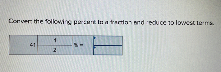 Convert the following percent to a fraction and reduce to lowest terms.