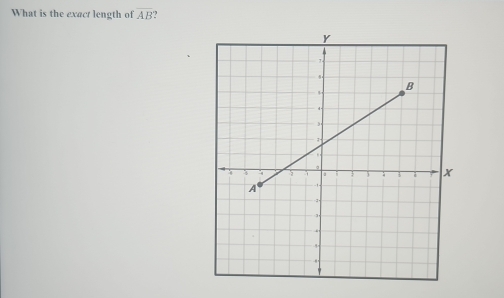 What is the exact length of overline AB.,