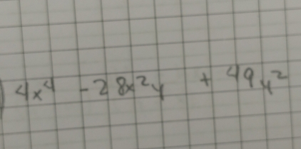 4x^4-28x^2y+49y^2