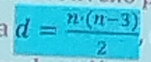 1 d= (n· (n-3))/2 ,