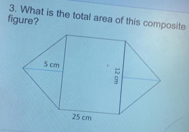 What is the total area of this composite 
figure?