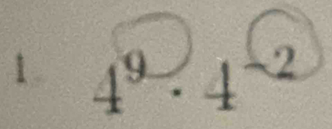 1 4^9· 4^(-2)