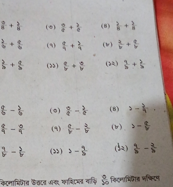 (8)  3/8 + 5/8 

कनाशितन ऊखटन पर