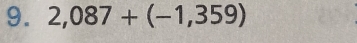 2,087+(-1,359)