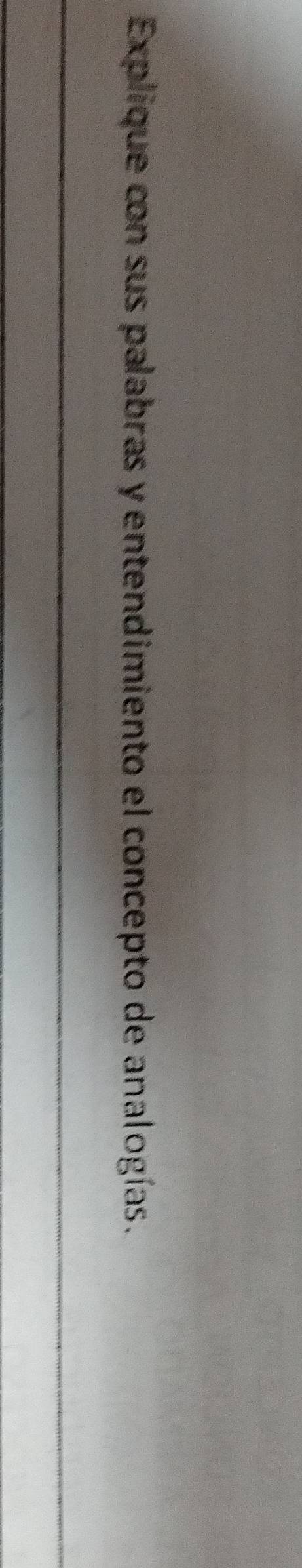 Explique con sus palabras y entendimiento el concepto de analogías.