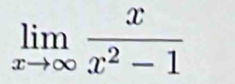 limlimits _xto ∈fty  x/x^2-1 