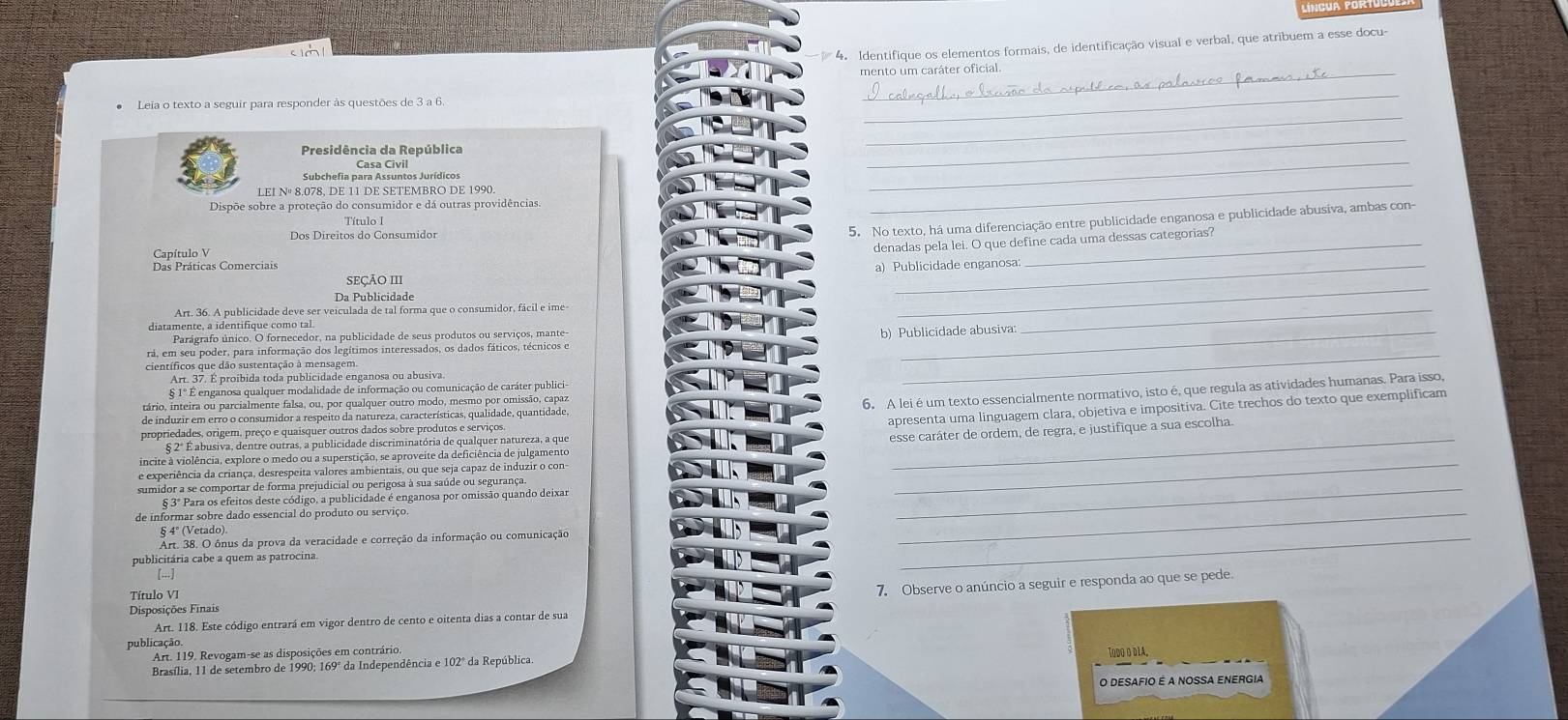 Resolvido:Identifique os elementos formais, de identificação visual e ...