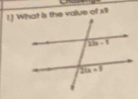 1] What is the value of x?