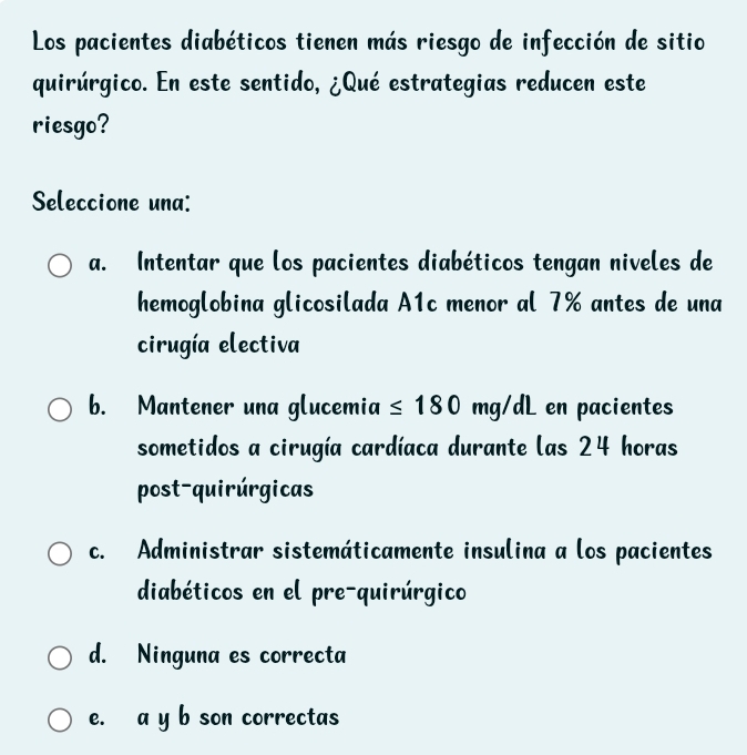Resuelto:Los pacientes diabéticos tienen más riesgo de infección de ...