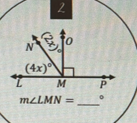 m∠ LMN= _0