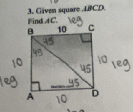 Given square . 4BCD.