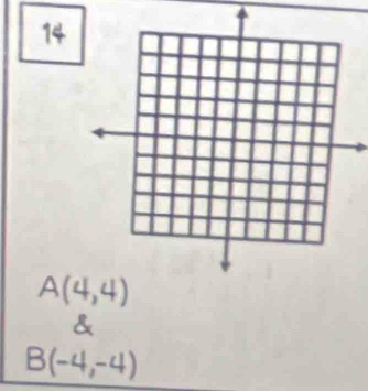 14
A(4,4)
&
B(-4,-4)