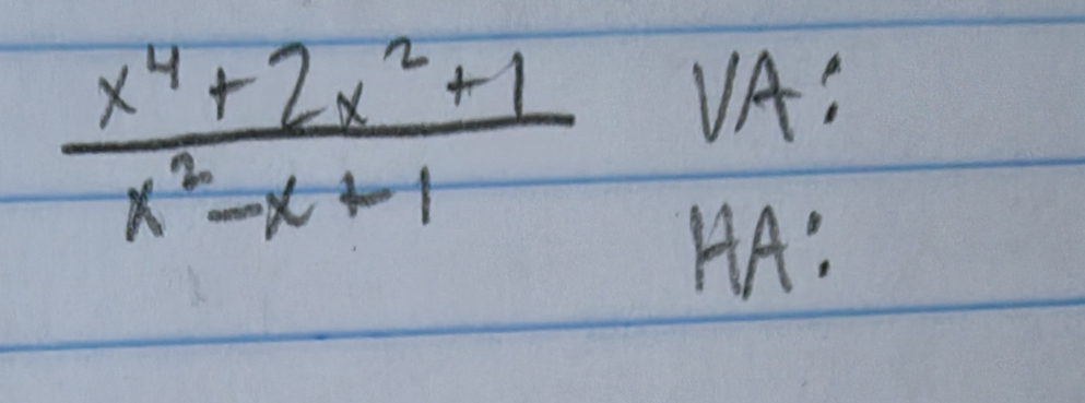 1 1A 
1
 (x^4+2x^2+1)/x^2-x+1  14A' p