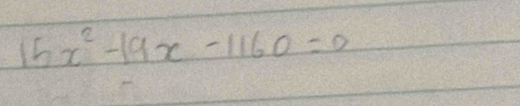 15x^2-19x-1160=0