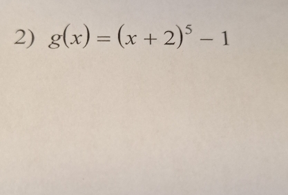 g(x)=(x+2)^5-1