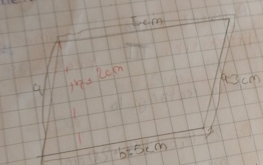 bcm
h=2cm
93cm
b=5cm