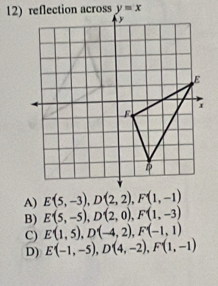 A) E'(5,-3),D'(2,2),F'(1,-1)
B) E'(5,-5),D'(2,0),F'(1,-3)
C) E'(1,5),D'(-4,2),F'(-1,1)
D) E'(-1,-5),D'(4,-2),F'(1,-1)