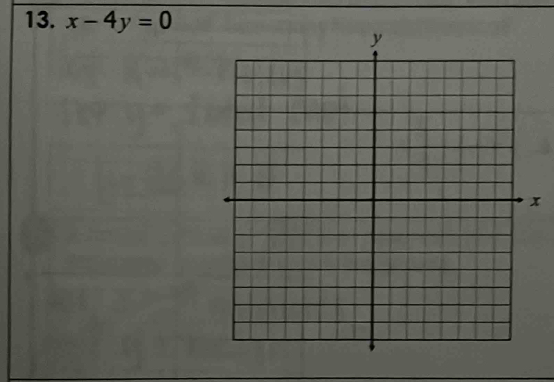 x-4y=0
x