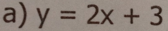 y=2x+3