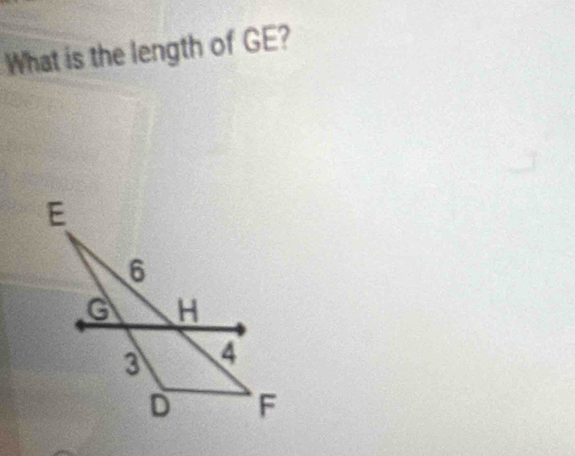 What is the length of GE?