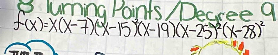 luming Points Decree 9
f(x)=x(x-7)(x-15)^2(x-19)(x-25)^2(x-28)^2