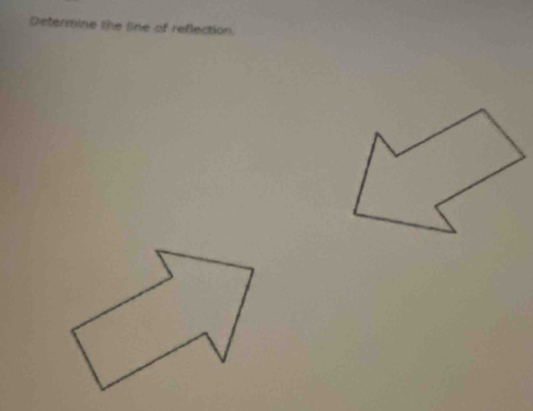 Determine the line of reflection