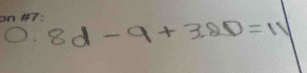 0.8d-9+3.20=N