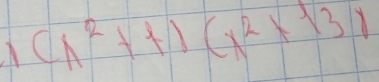 A (x^2+4)(x^2+13)